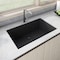 Ruvati 27 x 18 inch Granite Composite Undermount Single Bowl Kitchen Sink Midnight Black RVG2027BK - alternate 1